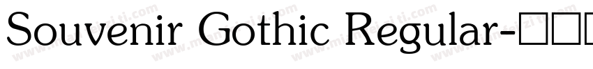 Souvenir Gothic Regular字体转换
